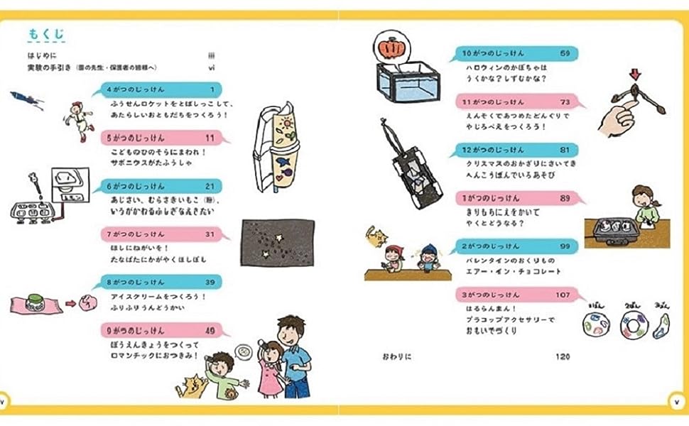 園児と楽しむ はじめてのおもしろ実験12ヵ月